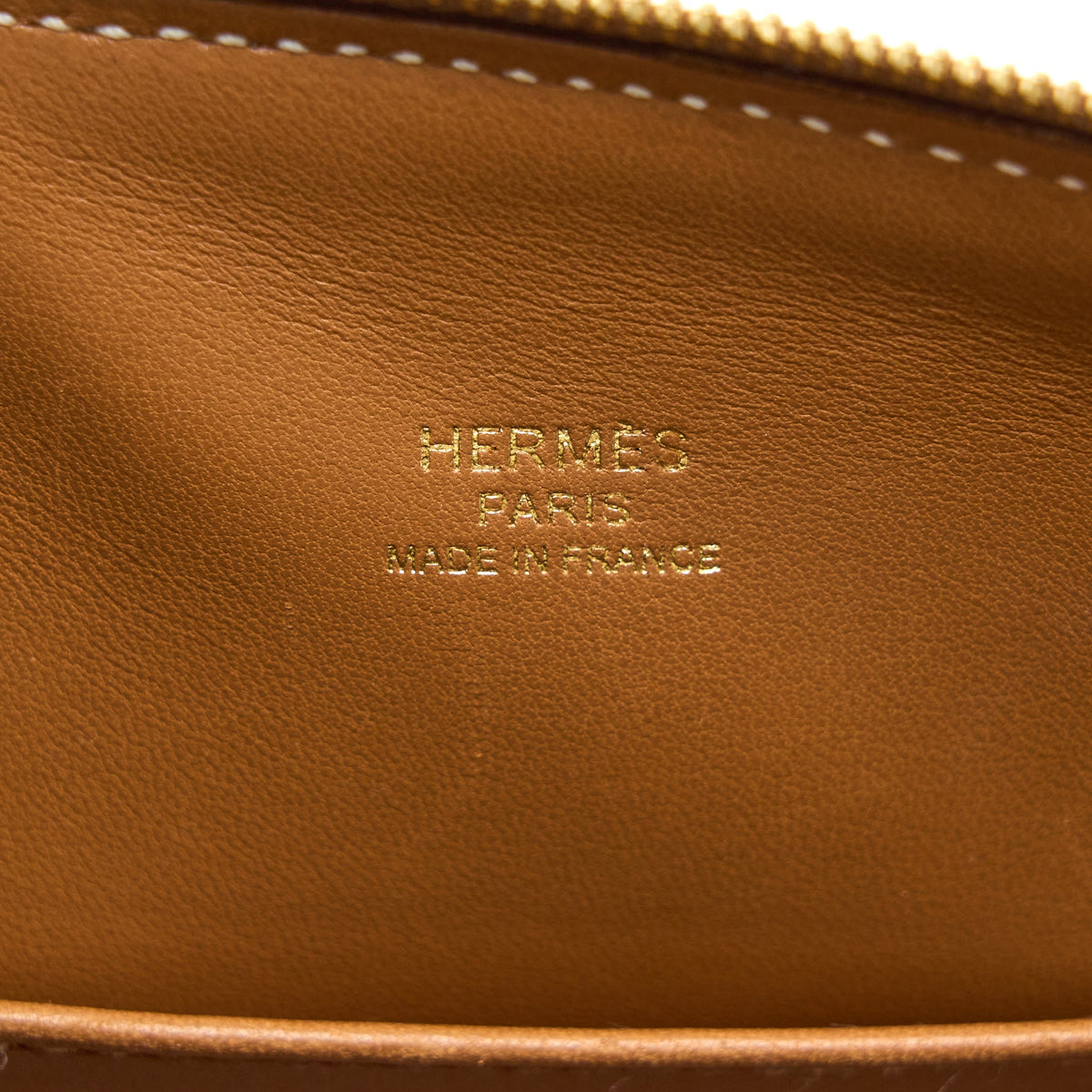 Hermes Mini Bolide Evercolor Gold GHW