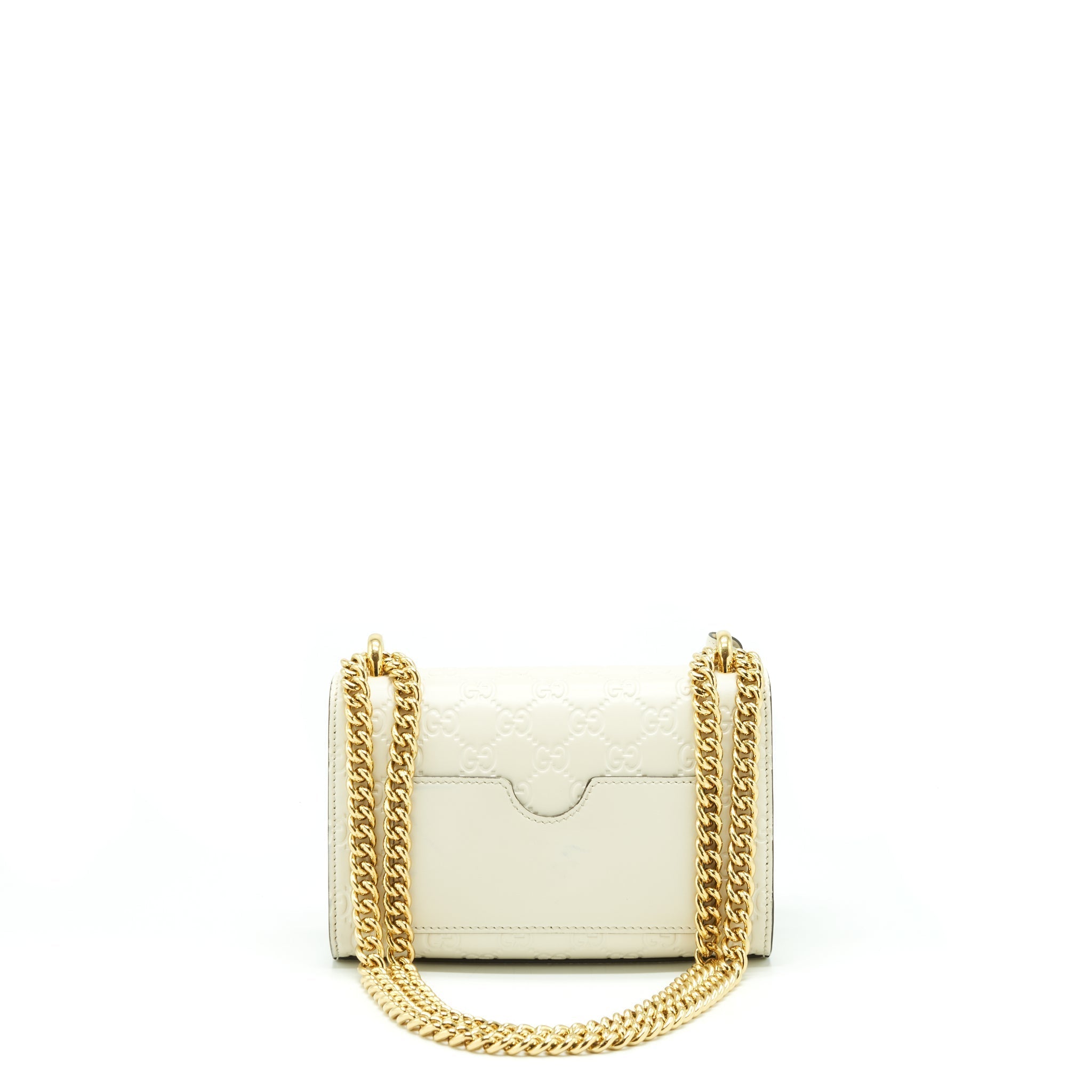 GUCCI SMALL PADLOCK WHITE GHW