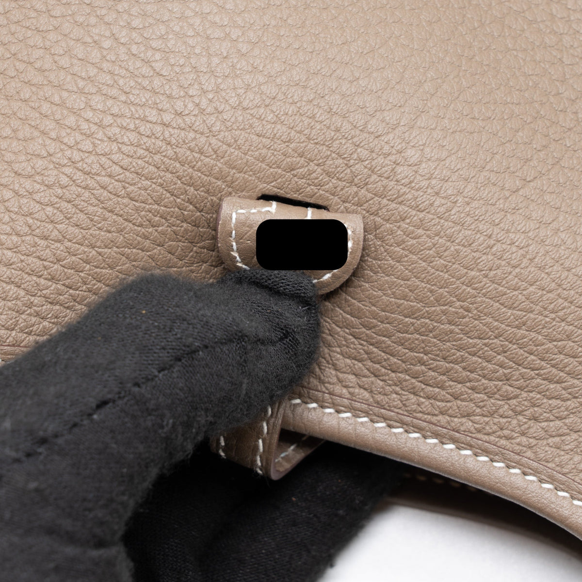 Hermes Mini Evelyne Clemence Etoupe GHW
