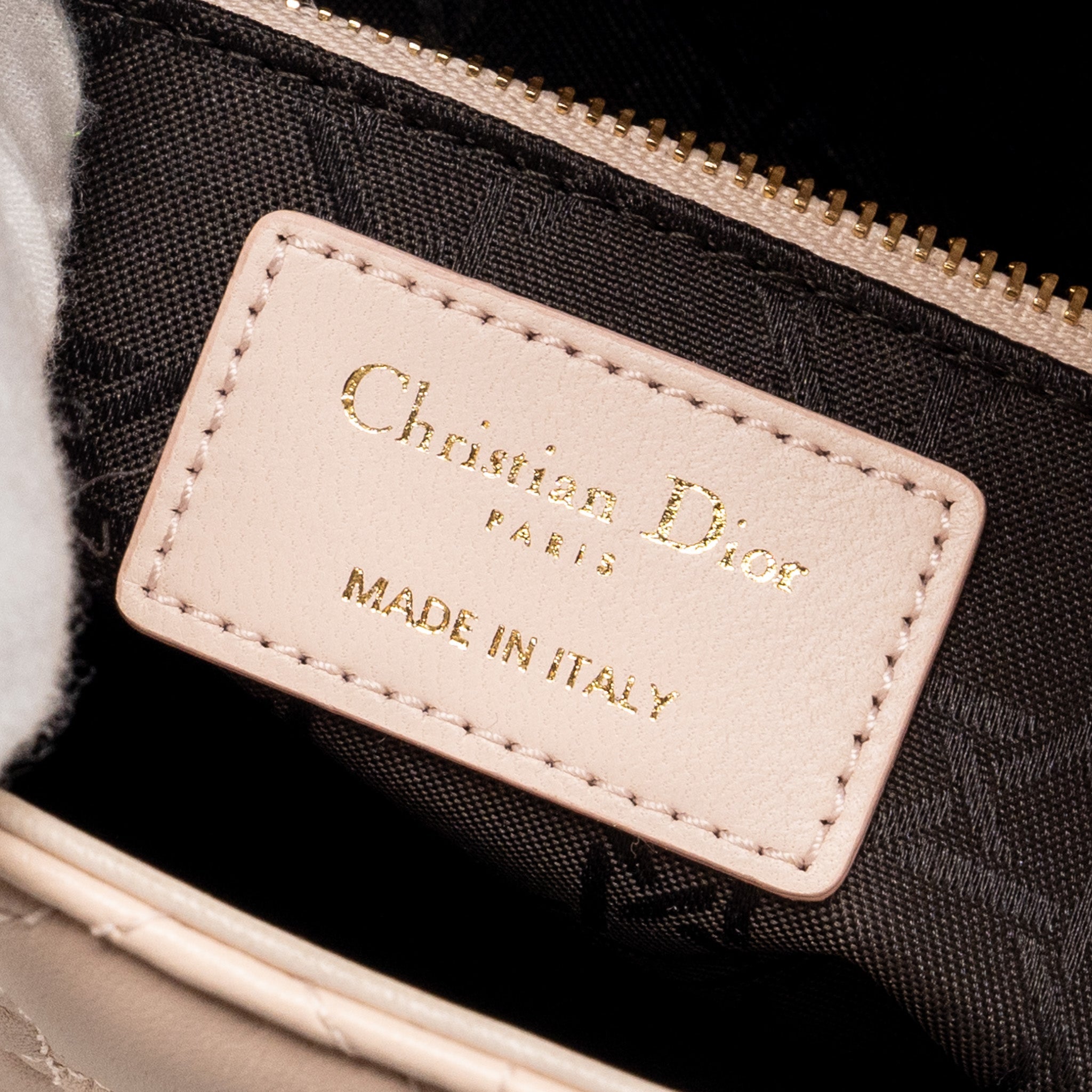 DIOR MY ABC DIOR SMALL LADY DIOR LAMBSKIN PINK LGHW