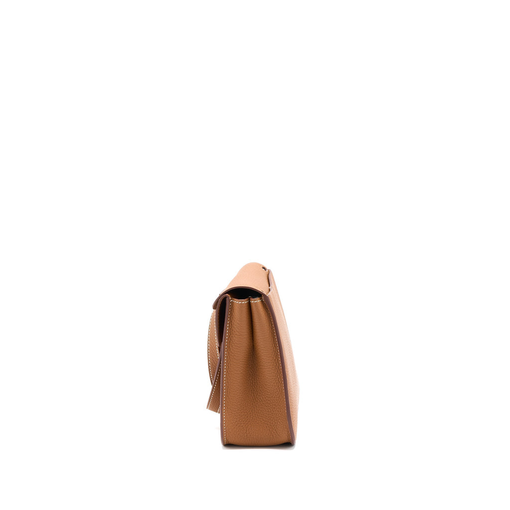HERMES HALZAN 25 BAG CLEMENCE GOLD SHW