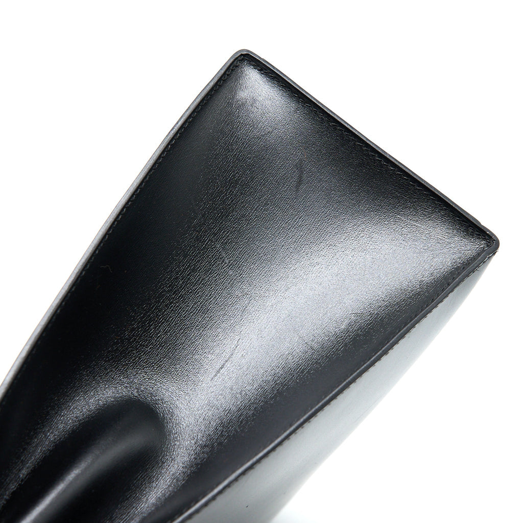HERMES VINTAGE KELLY 32 BOX BLACK GHW