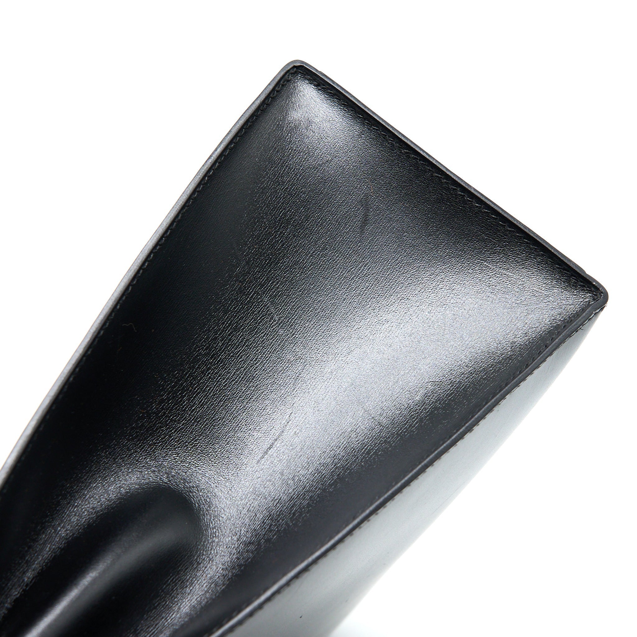 HERMES VINTAGE KELLY 32 BOX BLACK GHW