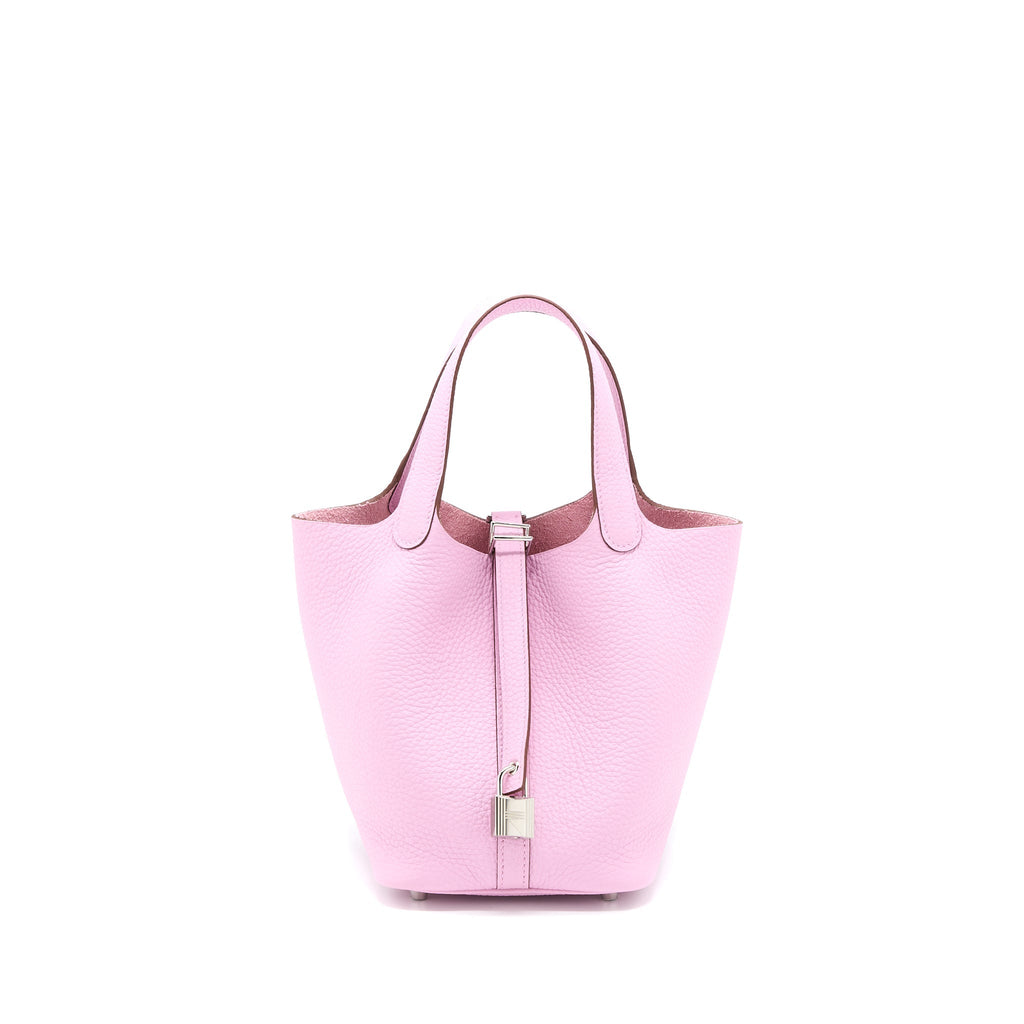 HERMES PICOTIN 18 LOCK BAG CLEMENCE MAUVE SYLVESTRE SHW