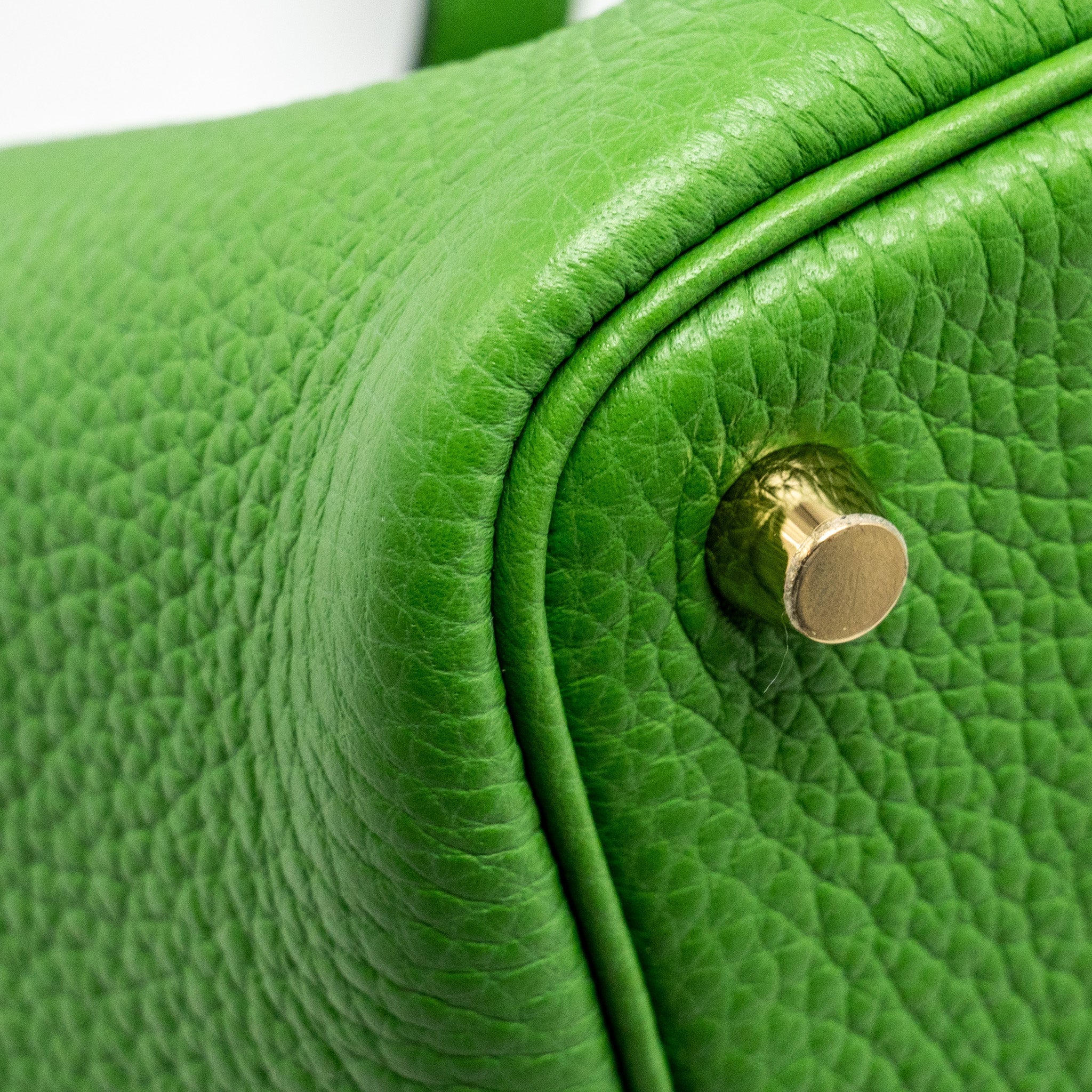 HERMES PICOTIN 18 LOCK BAG CLEMENCE VERT YUCCA GHW