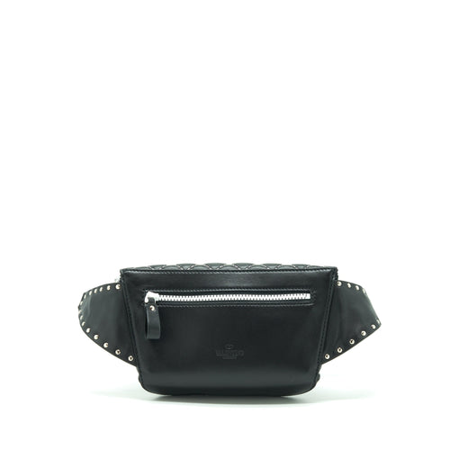 VALENTINO ROCKSTUD BELT BAG BLACK