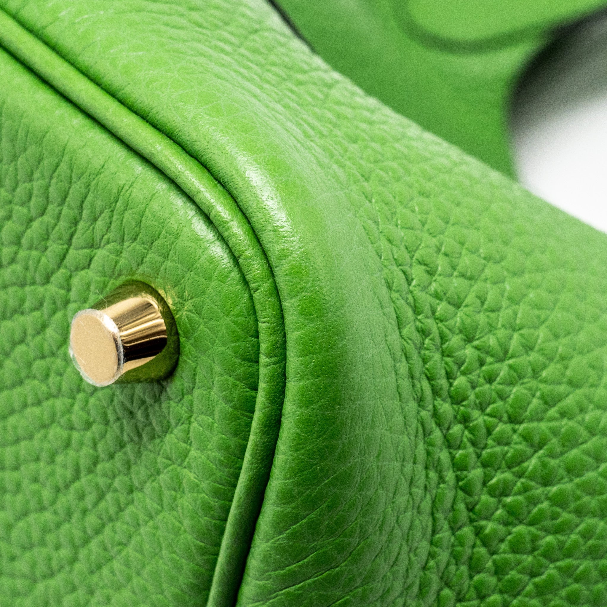 HERMES PICOTIN 18 LOCK BAG CLEMENCE VERT YUCCA GHW