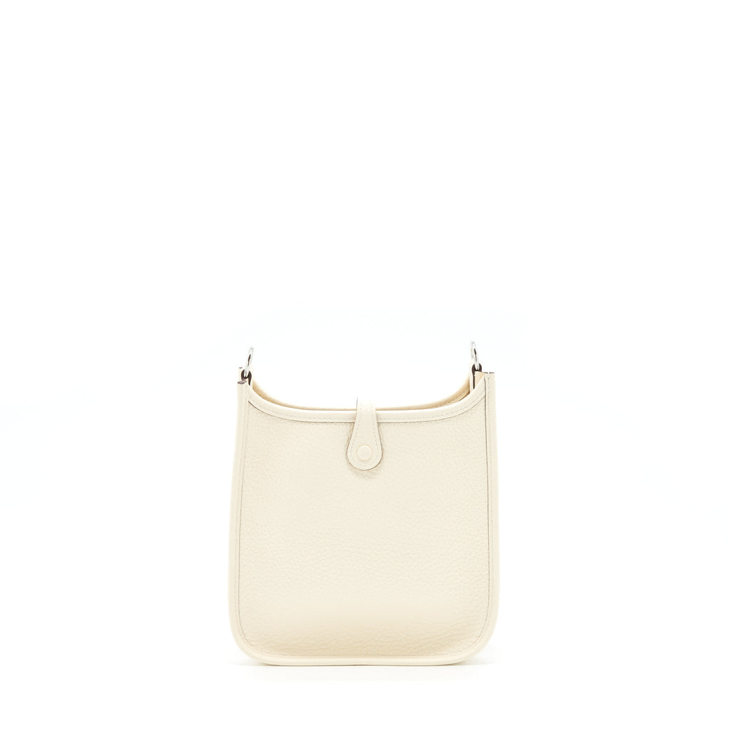 HERMES MINI EVELYNE CLEMENCE NATA WITH MULTICOLOUR STRAP SHW