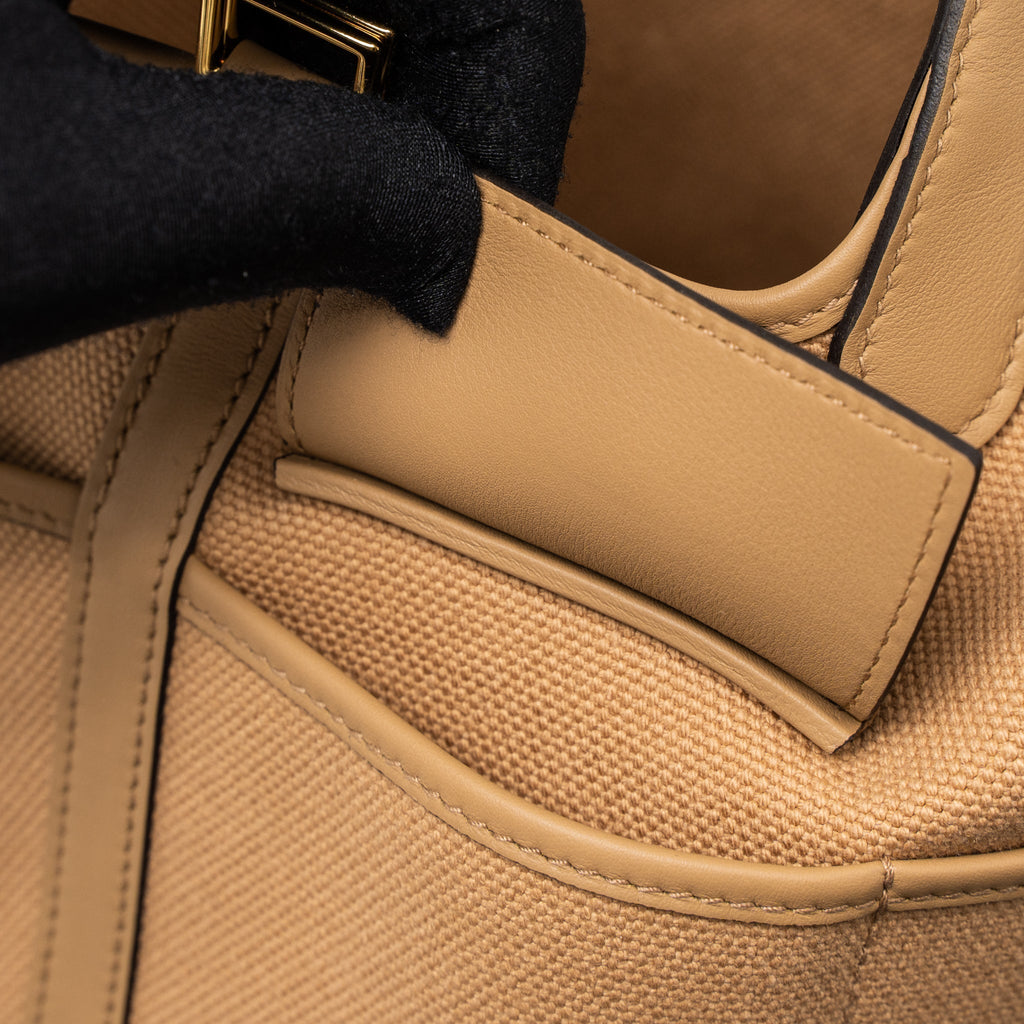 HERMES CARGO PICOTIN 18 POCKET BAG CANVAS/SWIFT CHAI GHW