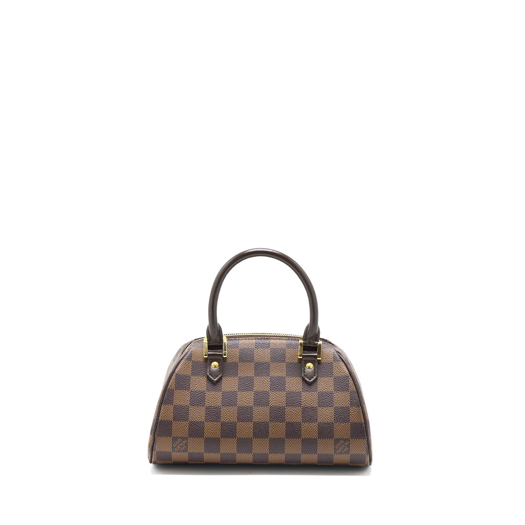 LOUIS VUITTON MINI RIBERA BAG DAMIER EBENE CANVAS GHW