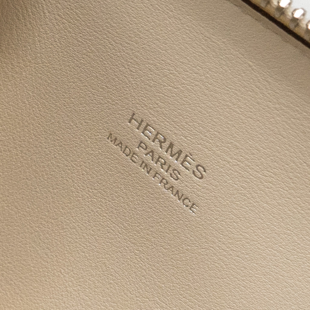 Hermes Bolide 1923 25 Epsom Nata / Bleu Indigo / Lime SHW