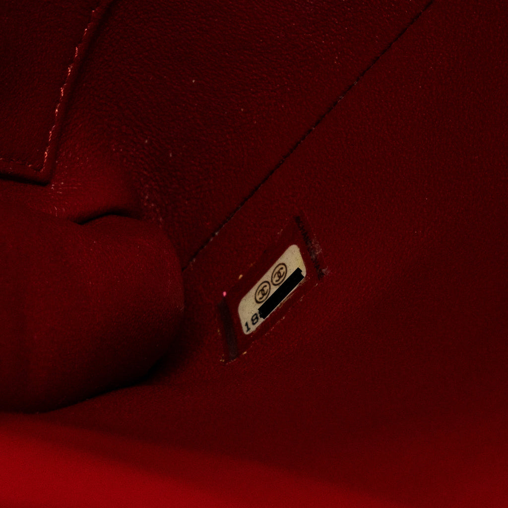 CHANEL TIMELESS FLAP CLUTCH WITH CHAIN CAVIAR RED SHW