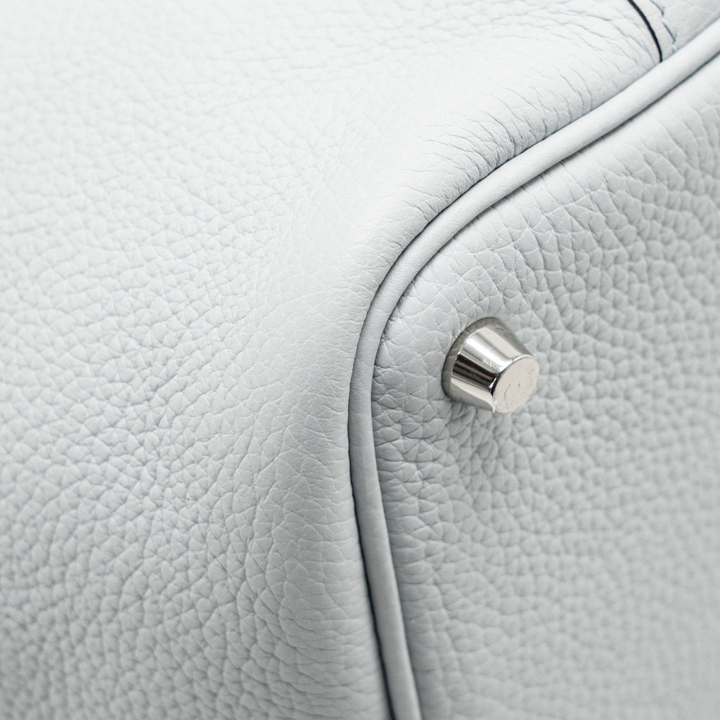 HERMES PICOTIN 18 LOCK BAG CLEMENCE BLEU PALE SHW