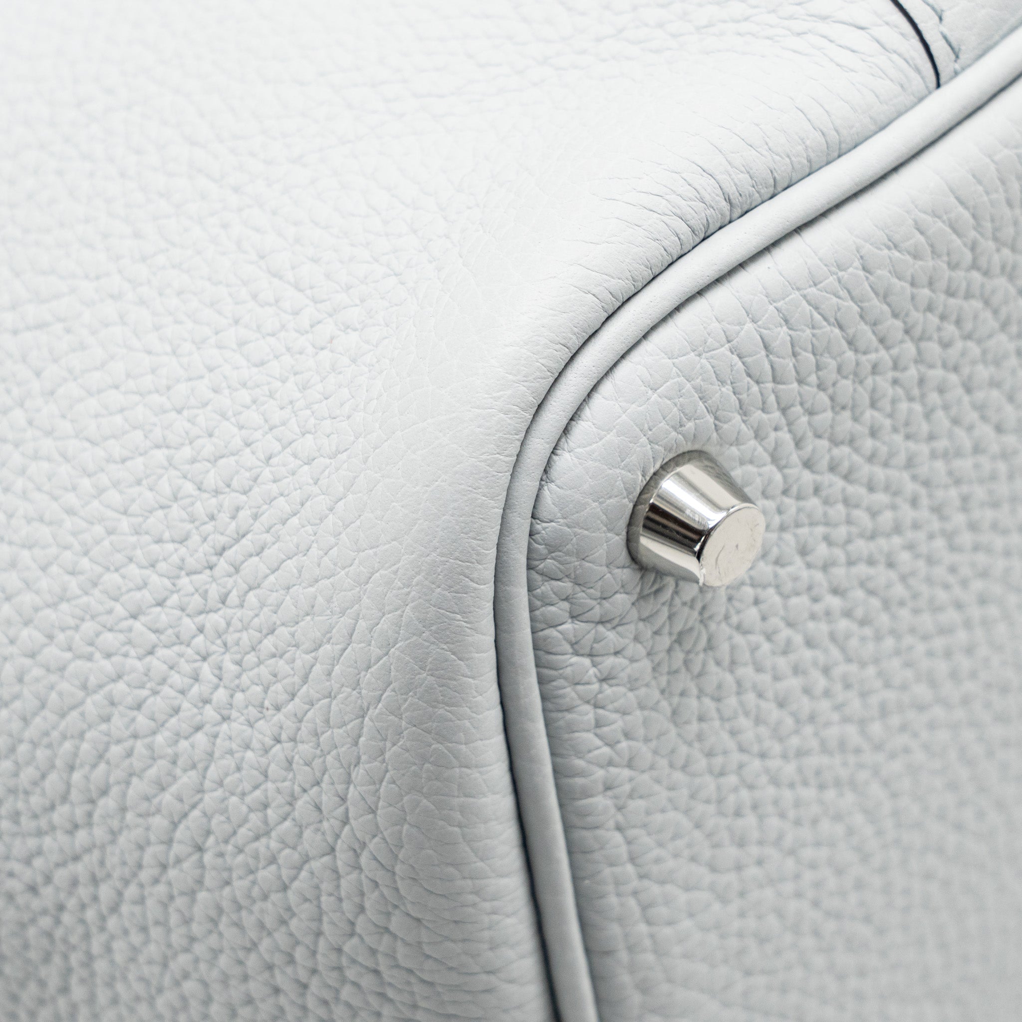 HERMES PICOTIN 18 LOCK BAG CLEMENCE BLEU PALE SHW