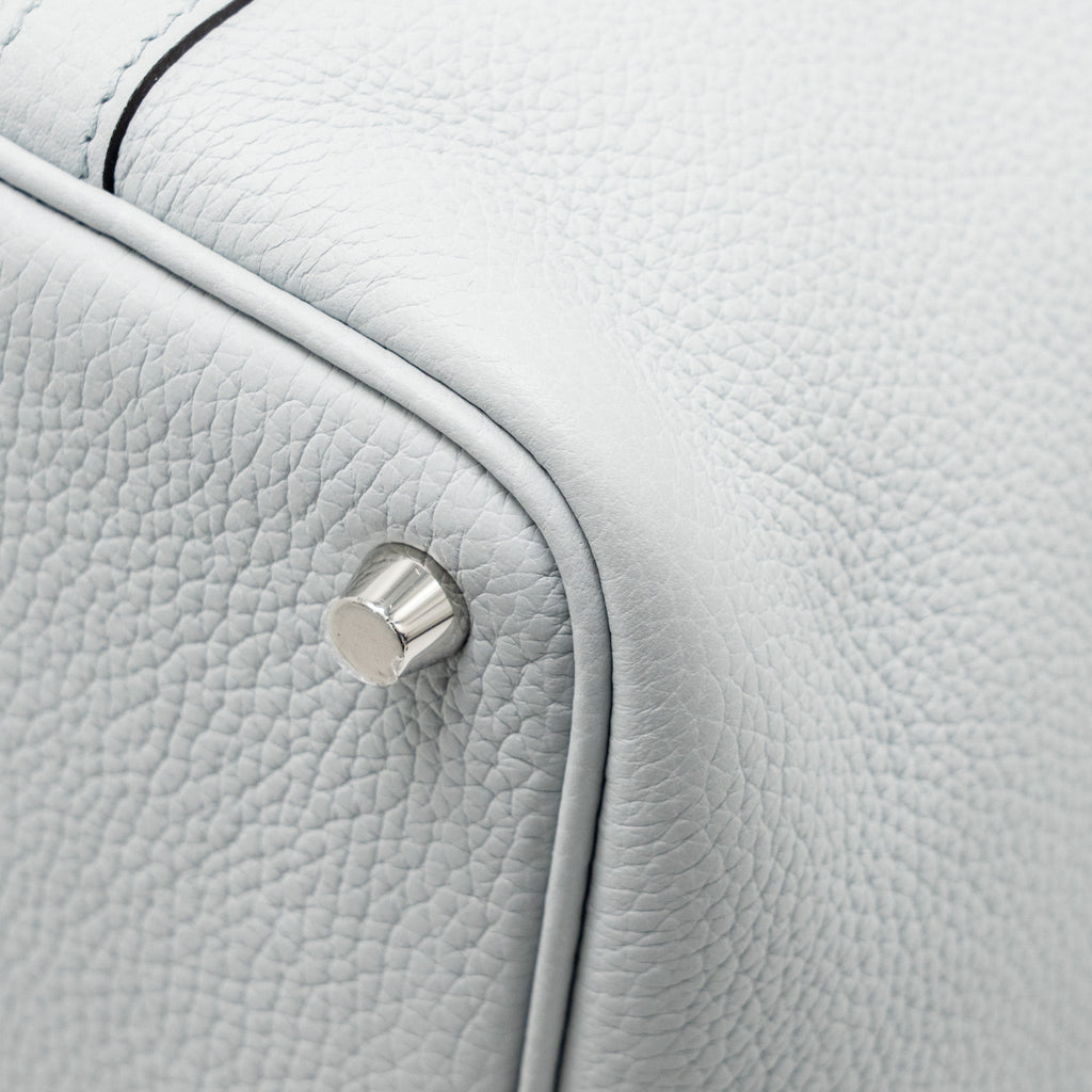 HERMES PICOTIN 18 LOCK BAG CLEMENCE BLEU PALE SHW