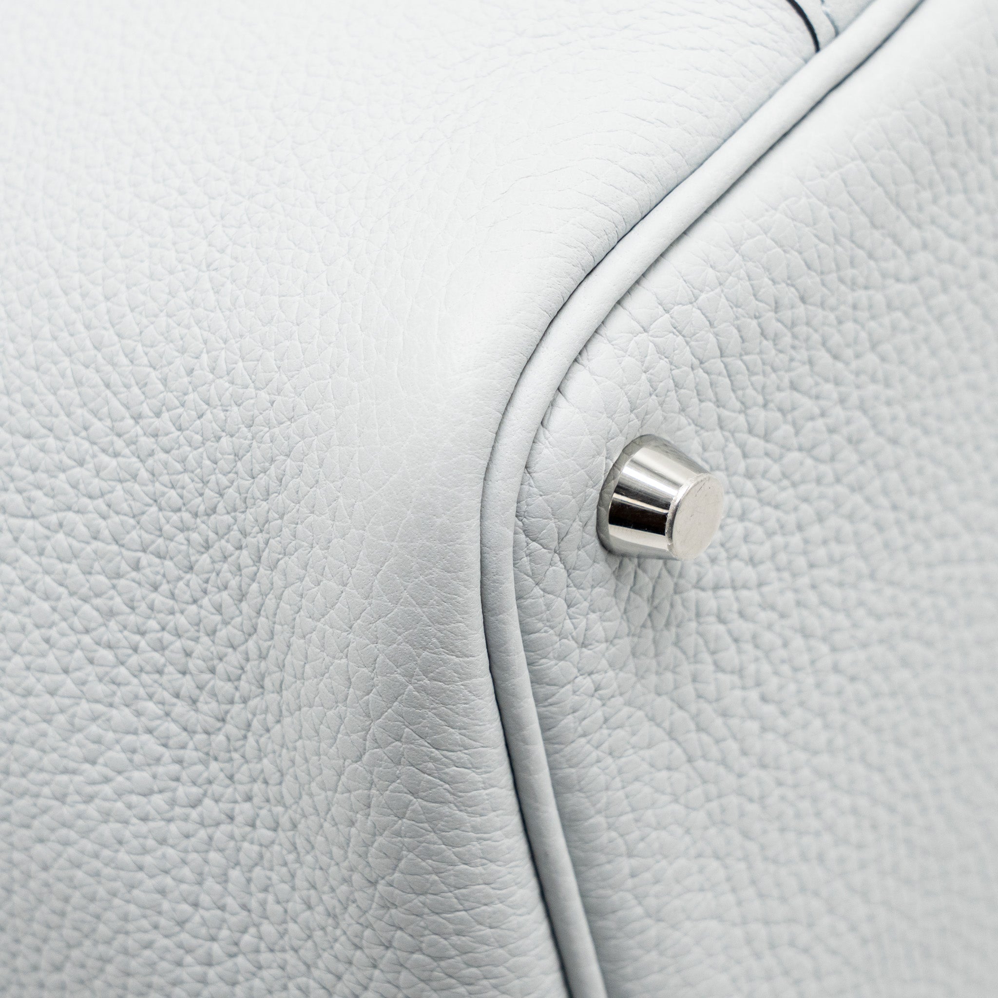 HERMES PICOTIN 18 LOCK BAG CLEMENCE BLEU PALE SHW
