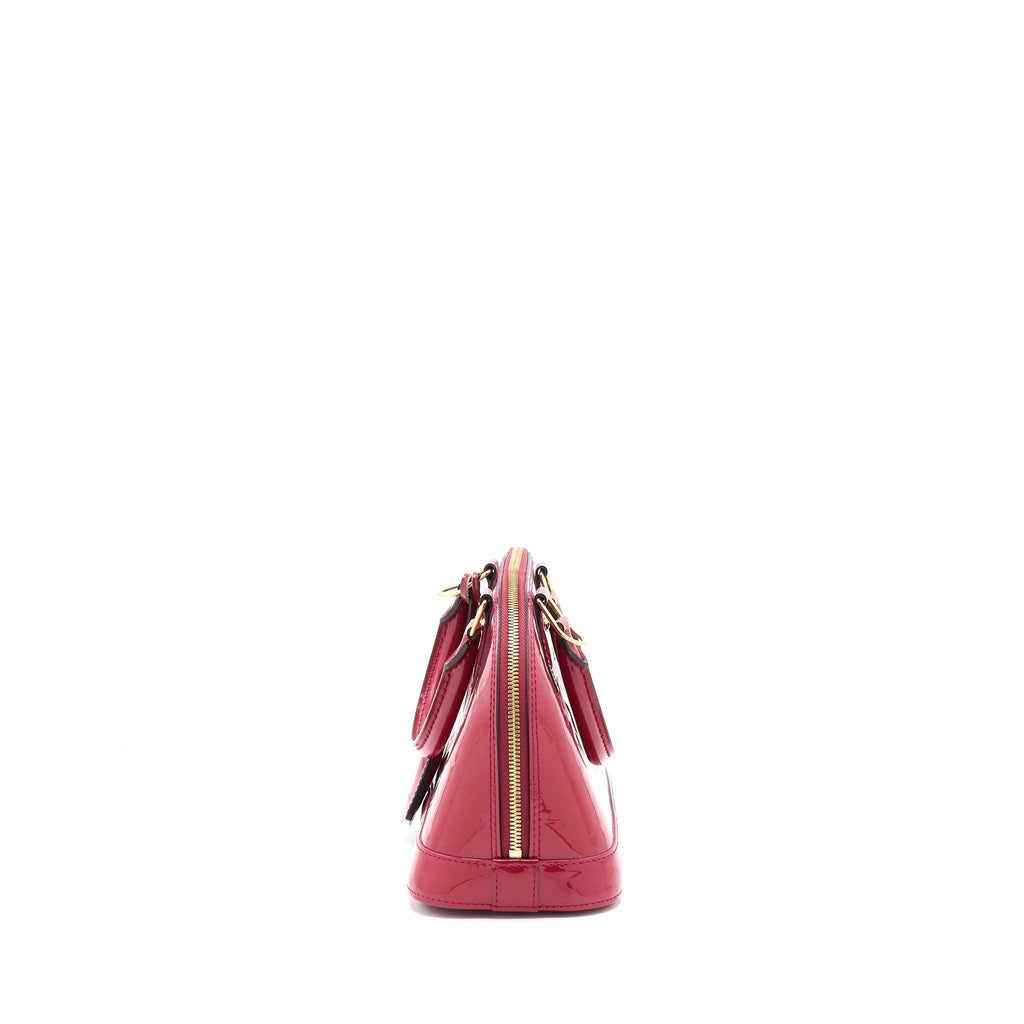 LOUIS VUITTON ALMA BB MONOGRAM VERNICE PINK GHW