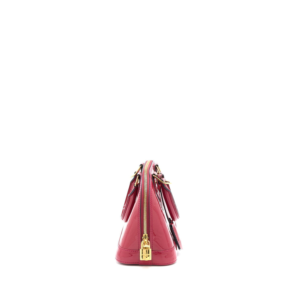 LOUIS VUITTON ALMA BB MONOGRAM VERNICE PINK GHW