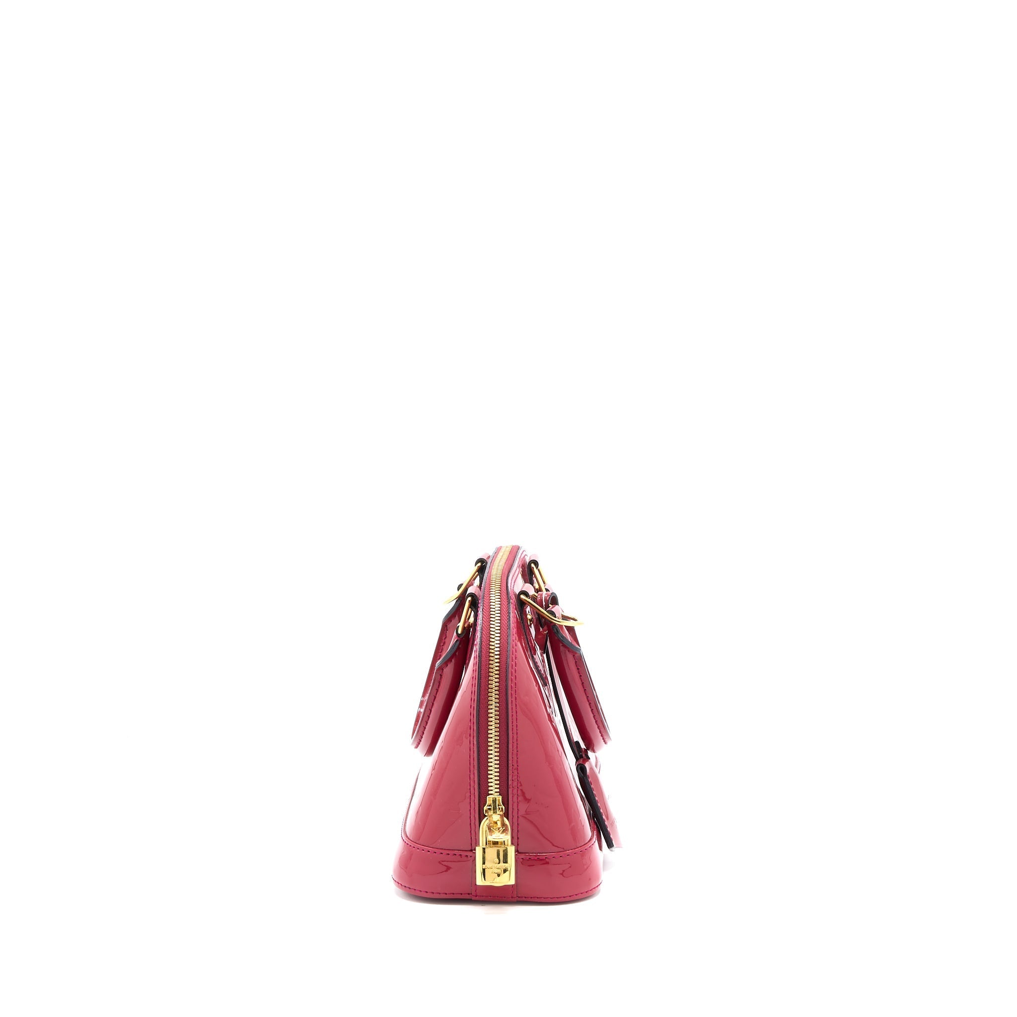 LOUIS VUITTON ALMA BB MONOGRAM VERNICE PINK GHW