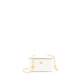 CHANEL LONG VANITY WITH COCO LETTER CHAIN LAMBSKIN WHITE GHW