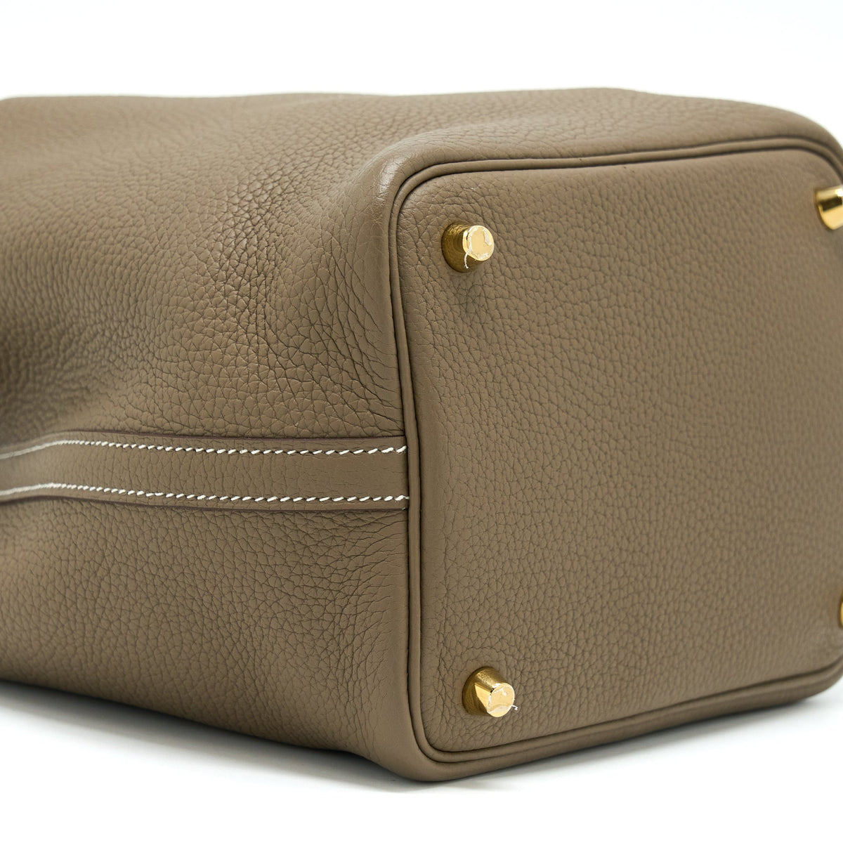 Hermes Picotin 18 Lock Bag Etoupe GHW