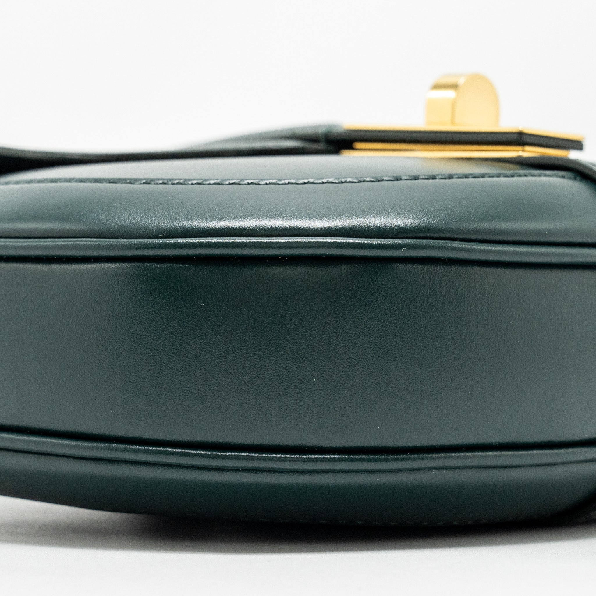 CELINE SMALL BESACE BAG CALFSKIN DARK GREEN GHW