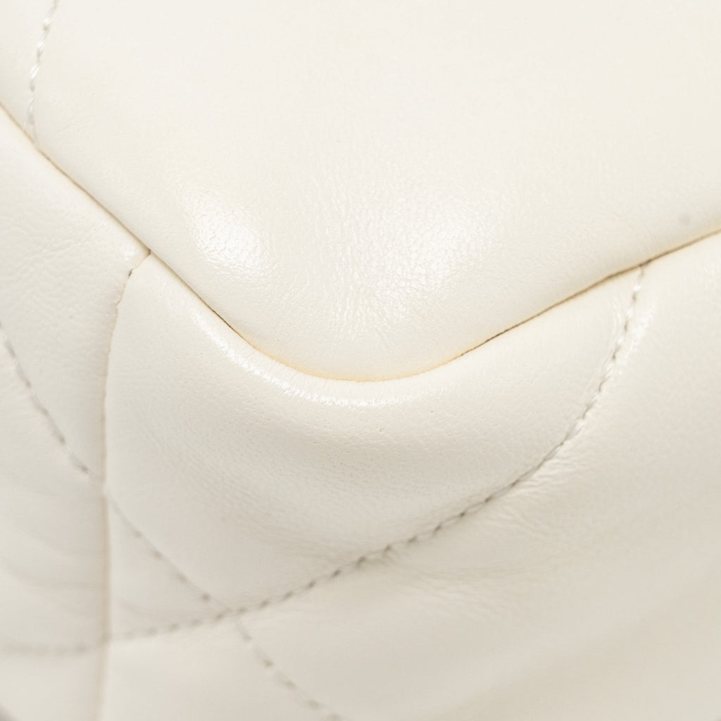 CHANEL SMALL 19 BAG LAMBSKIN WHITE MULTICOLOUR HARDWARE (MICROCHIP)