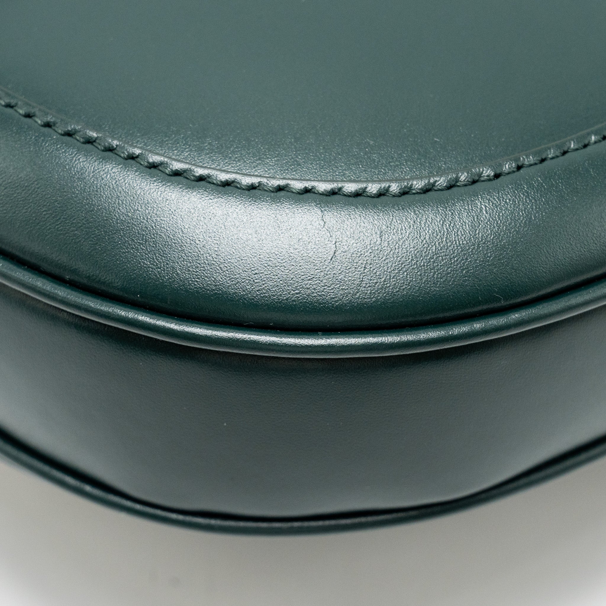 CELINE SMALL BESACE BAG CALFSKIN DARK GREEN GHW