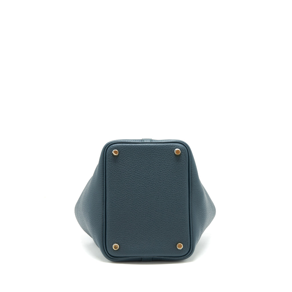 Hermes picotin 18 Lock Bag Vert Cypres GHW with an extra twilly