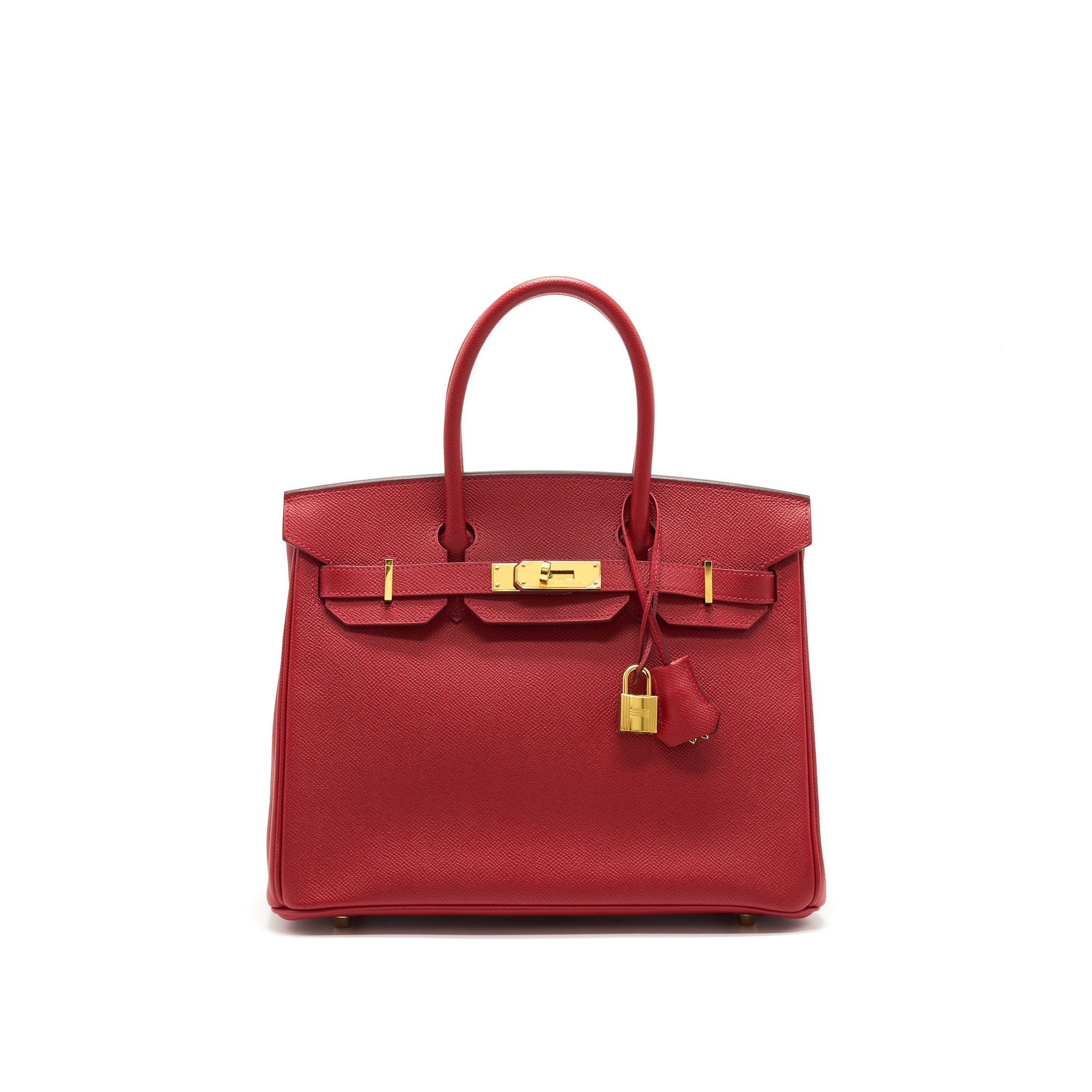 HERMES BIRKIN 30 Q5 ROUGE CASAQUE GOLD HARDWARE