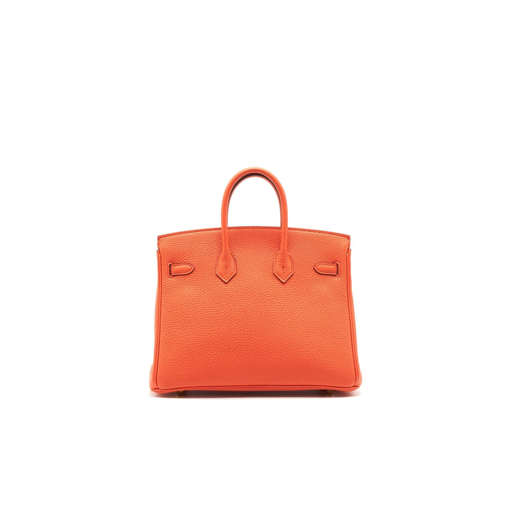 HERMES BIRKIN TOGO 25 ORANG POPPY
