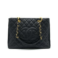 CHANEL CAVIAR GRAND SHOPPING TOTE GST BLACK
