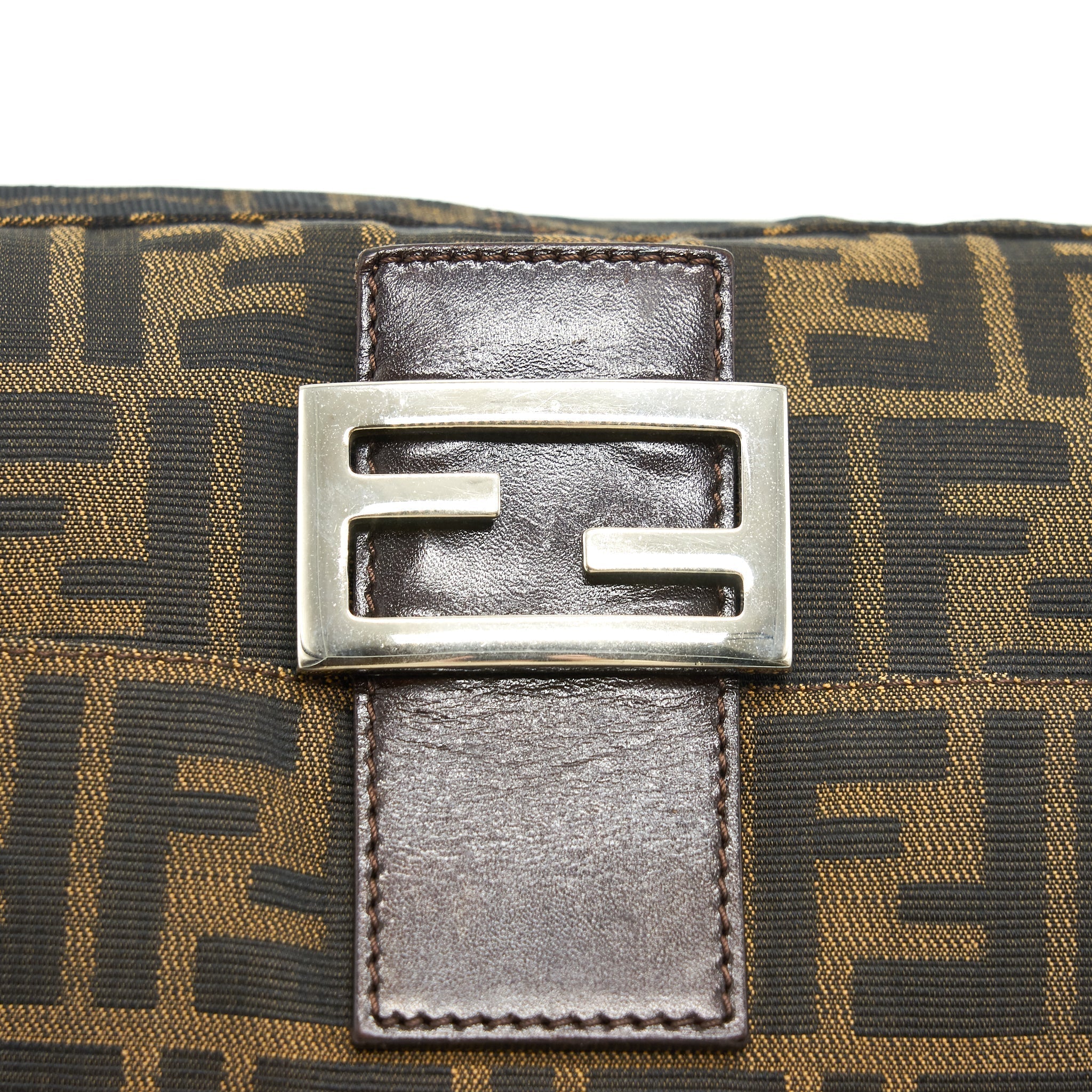 FENDI VINTAGE ZUCCA MAMMA BAGUETTE BAG