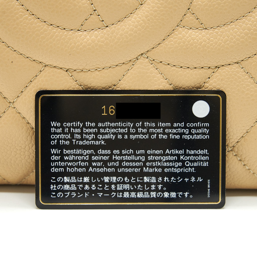 CHANEL CAVIAR GRAND SHOPPING TOTE GST BEIGE