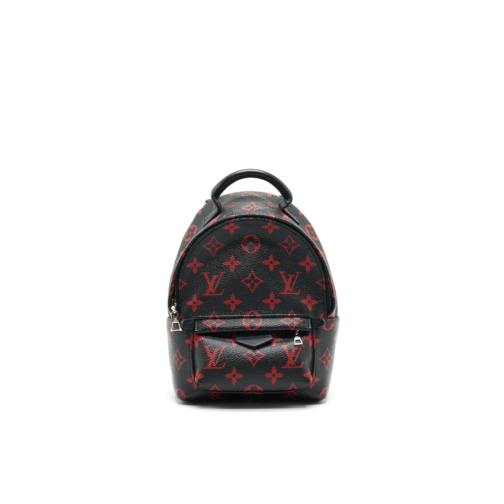 LOUIS VUITTON PALM SPRINGS MINI BACKPACK IN BLACK AND RED