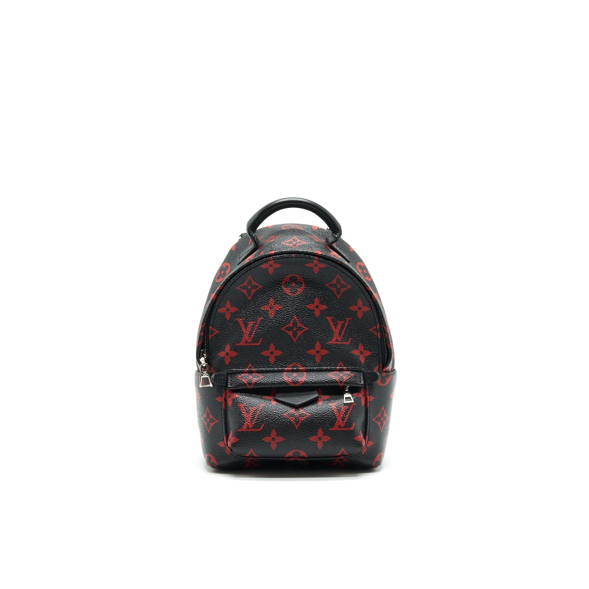 LOUIS VUITTON PALM SPRINGS MINI BACKPACK IN BLACK AND RED