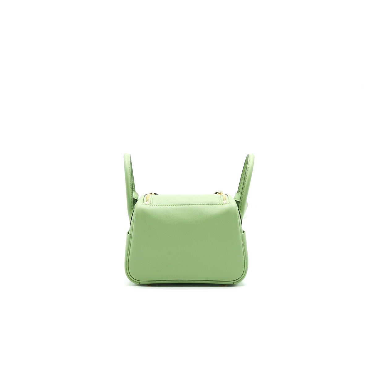 Hermes mini Lindy Vert criquet GHW Swift leather