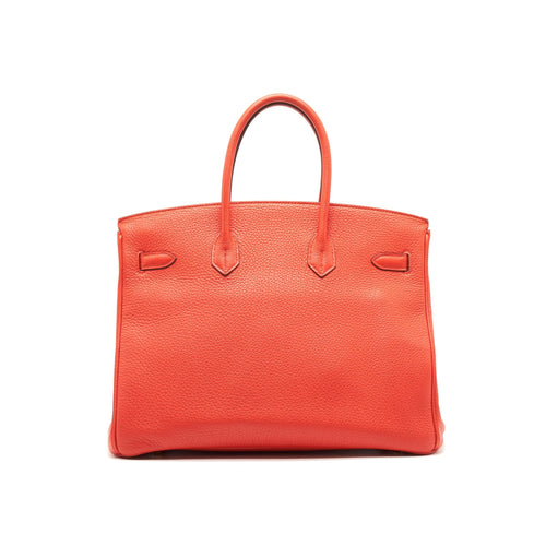 HERMES BIRKIN 35 9T CAPUCINE GHW TOGO LEATHER