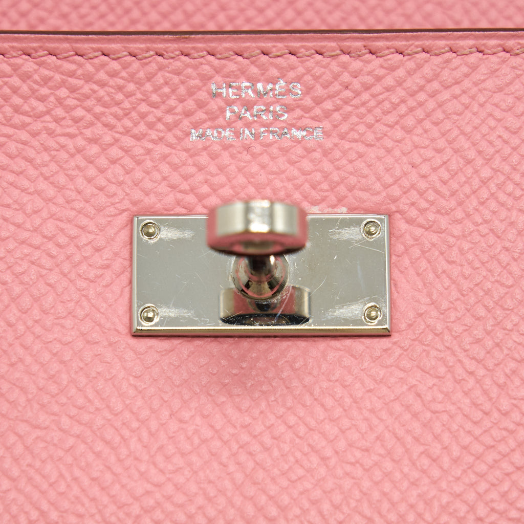 HERMES KELLY LONG WALLET PINK SHW