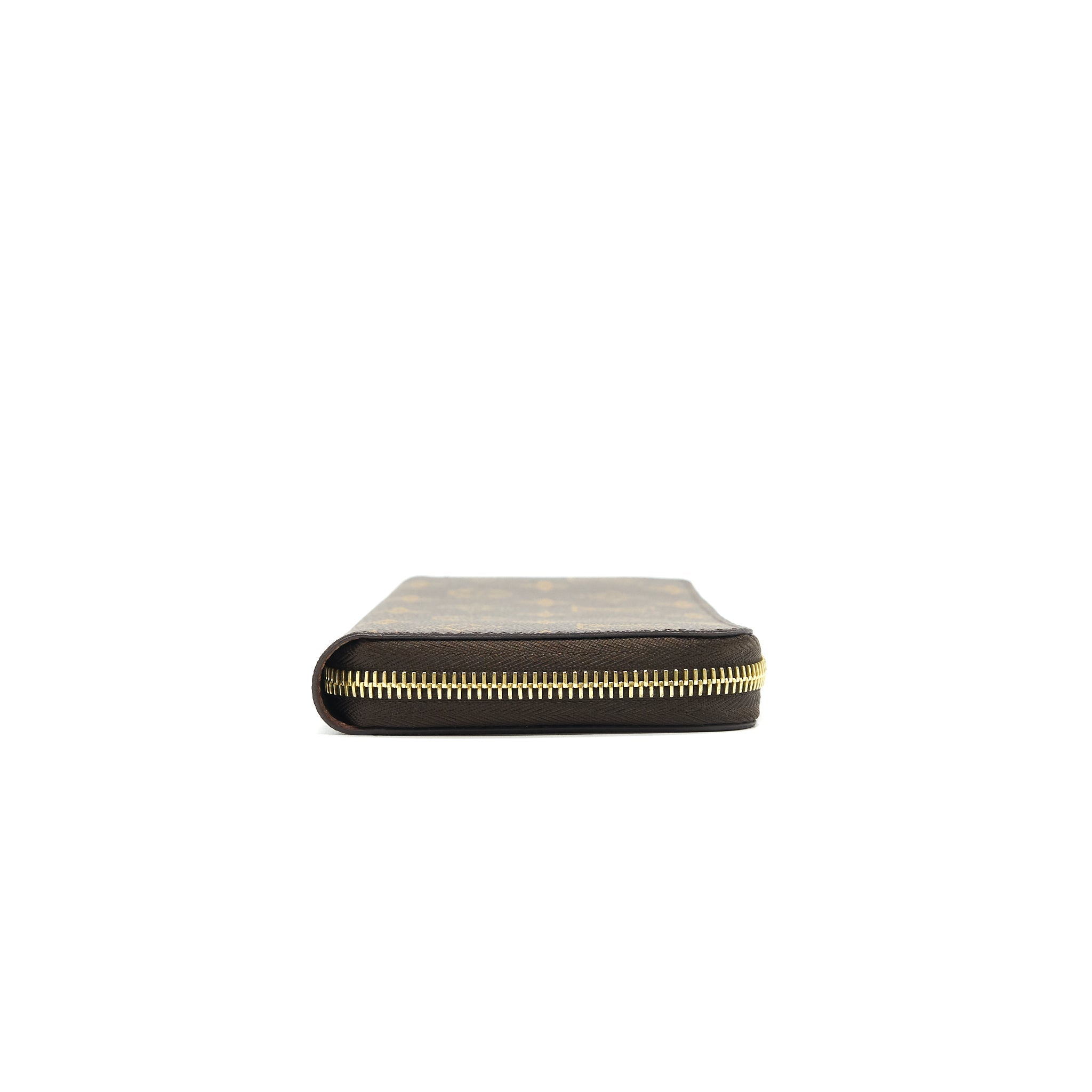 LOUIS VUITTON ZIPPY WALLET MONOGRAM CANVAS BROWN