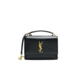 SAINT LAURENT SUNSET CHAIN WALLET BLACK GHW