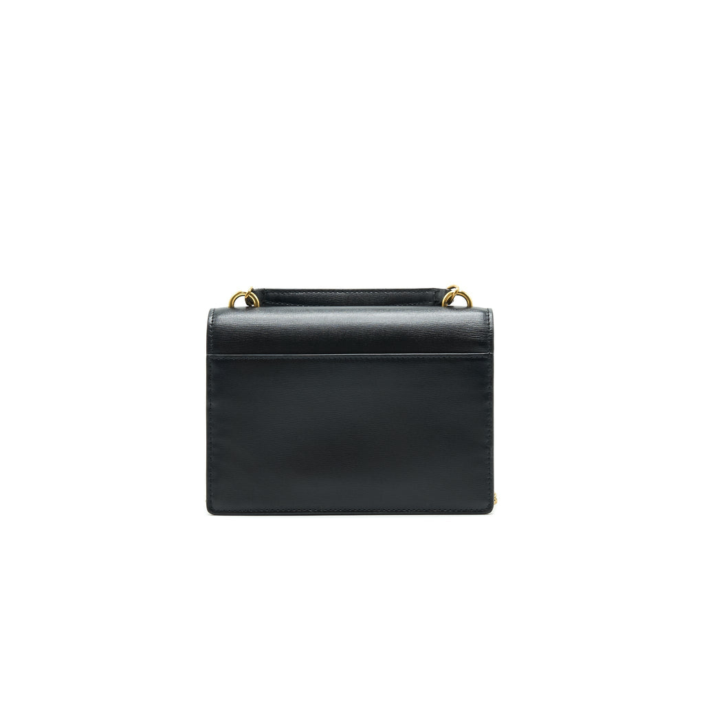 SAINT LAURENT SUNSET CHAIN WALLET BLACK GHW