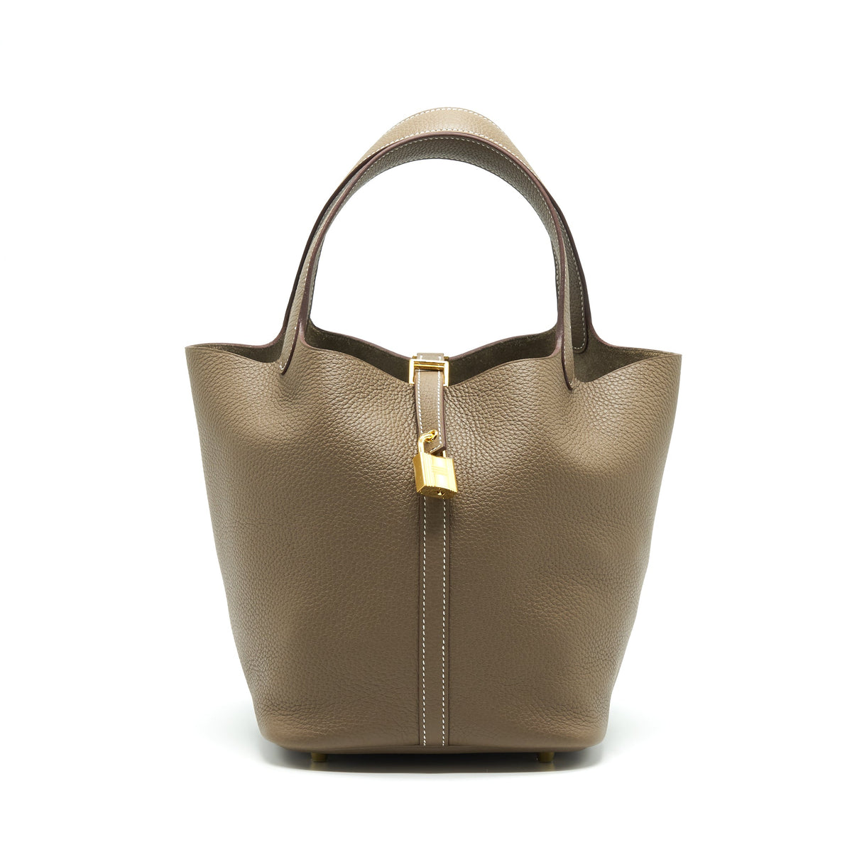 Hermes Picotin 22 Lock Bag Etoupe GHW Year2021