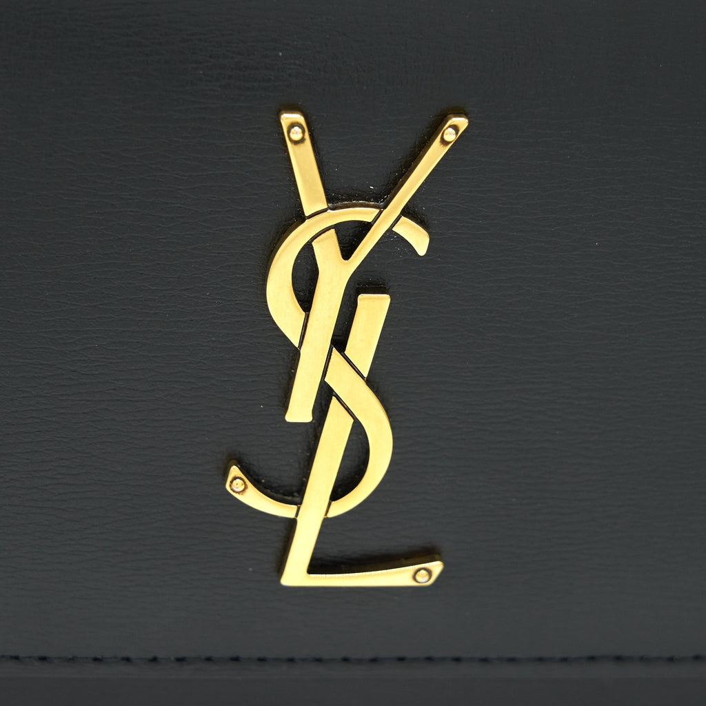 SAINT LAURENT SUNSET CHAIN WALLET BLACK GHW
