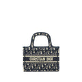DIOR MINI BOOK TOTE BAG IN BLUE OBLIQUE