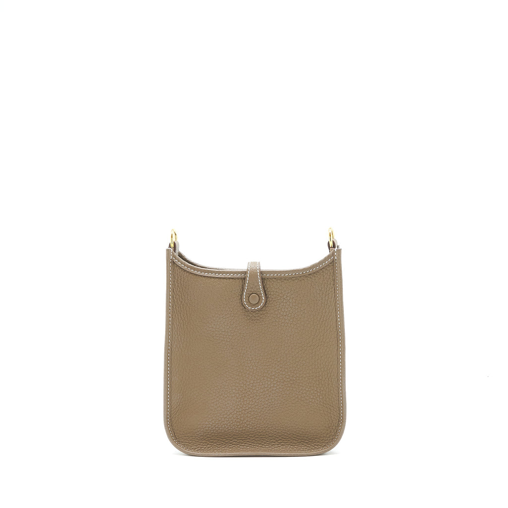 Hermes mini Evelyne 16 Etoupe GHW