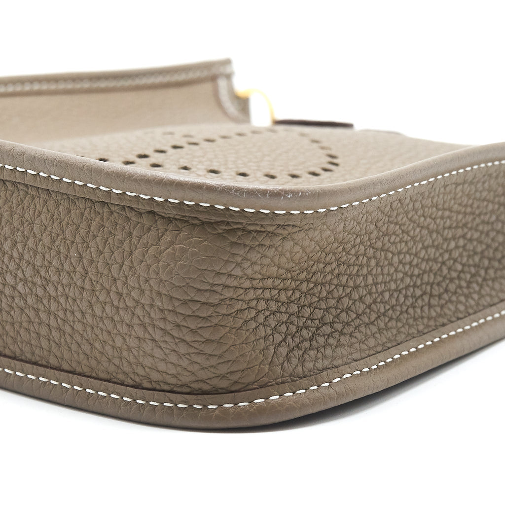 Hermes mini Evelyne 16 Etoupe GHW