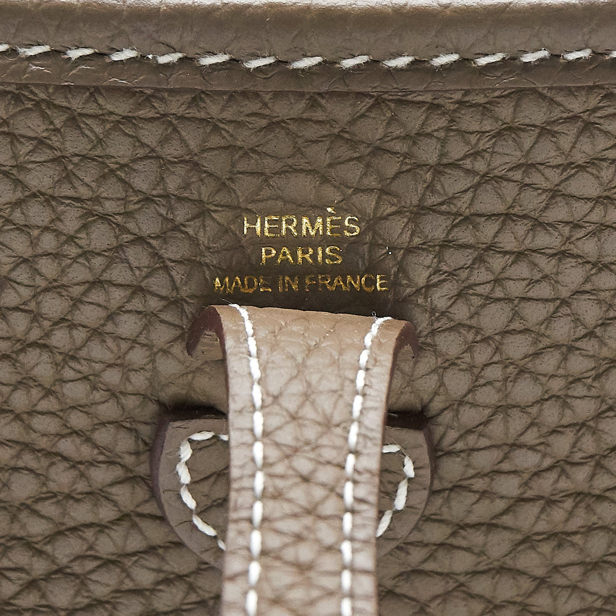 Hermes mini Evelyne 16 Etoupe GHW