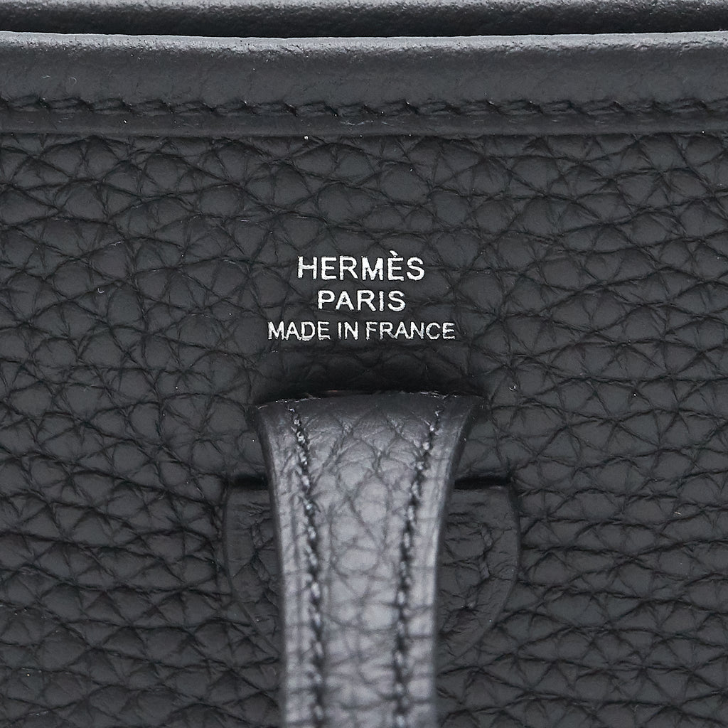 Hermes mini Evelyne 16 Black SHW