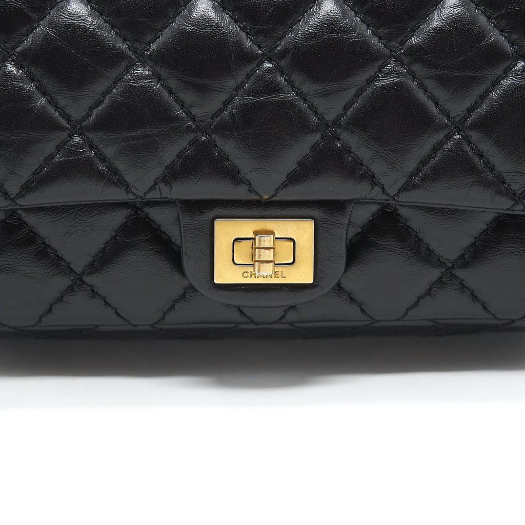 CHANEL 2.55 REISSUE MINI WAIST BELT BAG BLACK GHW